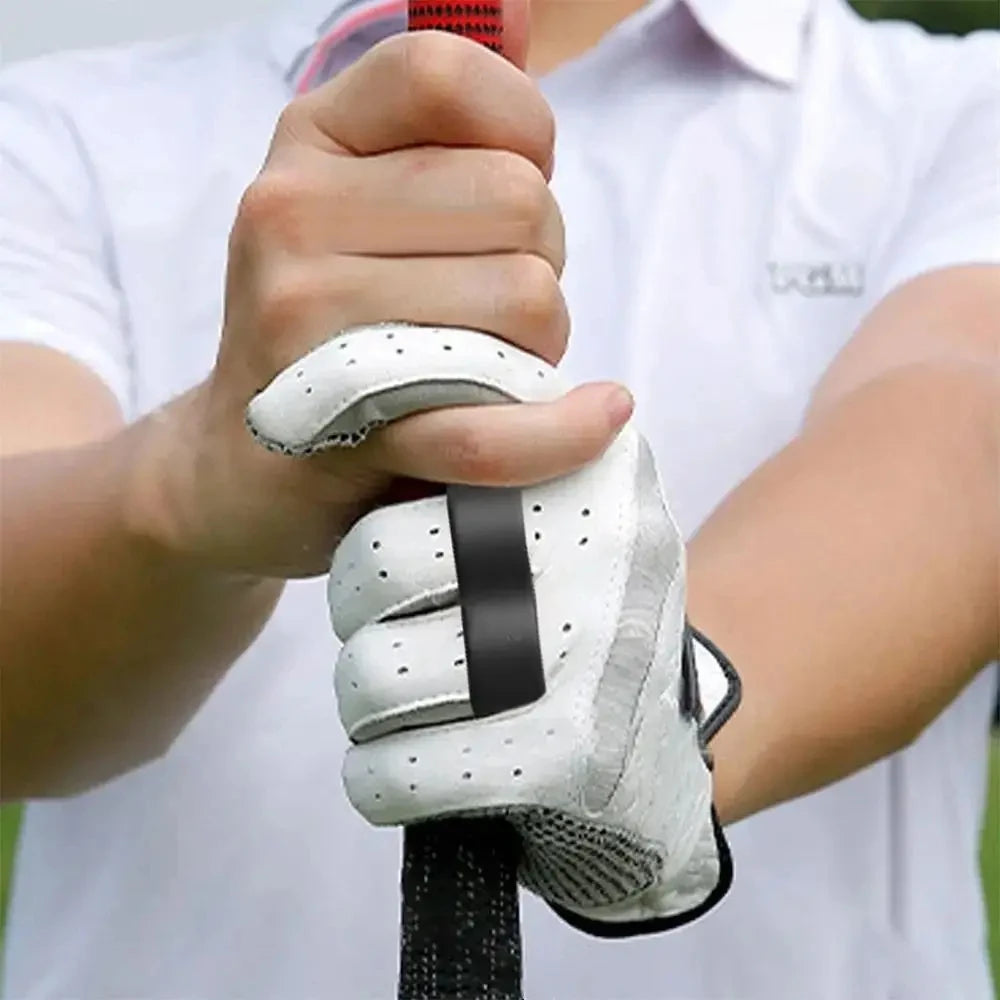 Golf Grip Trainer - 2 Pack T-Shape Non-Slip Swing Pad for Ball Control & Posture Correction