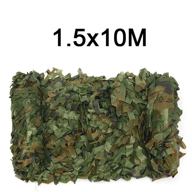 Oxford Polyester Camouflage Netting - 1.5m Wide Camo Net for Hunting, Shooting, Camping & Outdoor Concealment