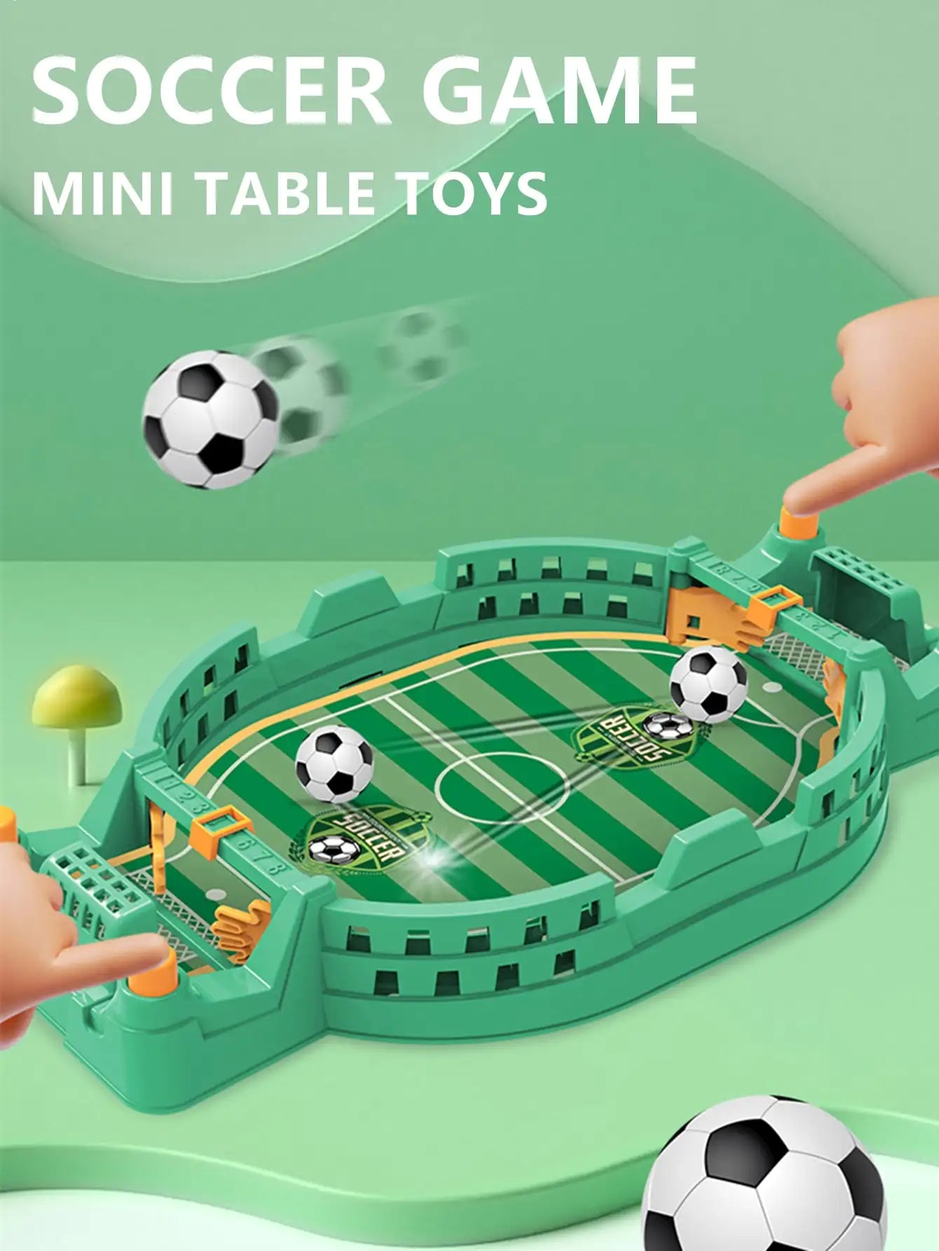 Mini Tabletop Soccer Game - Interactive Desktop Football Competition for Family & Friends