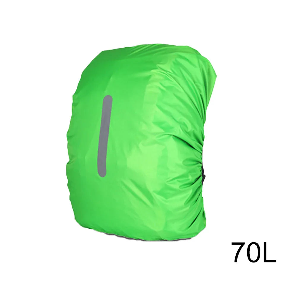 Waterproof Backpack Rain Cover - 20L-80L Reflective Outdoor Hiking Camping Bag Dust Cover for Men & Women