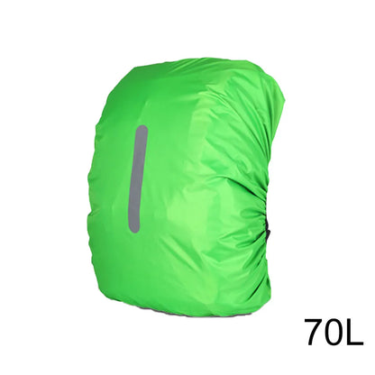 Waterproof Backpack Rain Cover - 20L-80L Reflective Outdoor Hiking Camping Bag Dust Cover for Men & Women