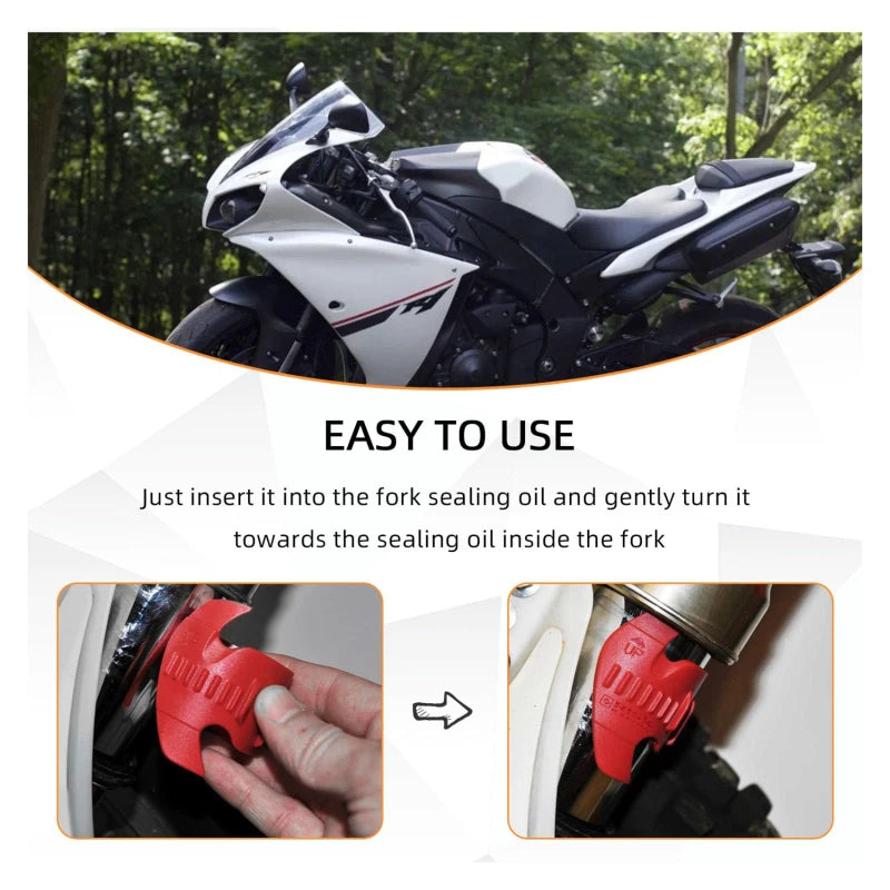 Motorcycle Inverted Fork Shock Absorber Cleaning Tool - Mud Remover & Maintenance Repair Tool