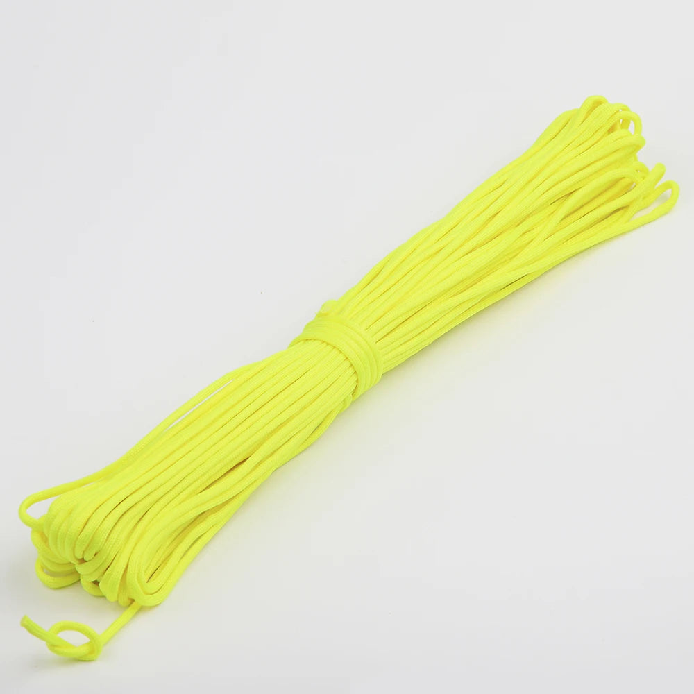 Tactical Glow-in-Dark Paracord - 550lb 9-Core 4mm Nylon Survival Rope for Camping & Outdoor Adventures