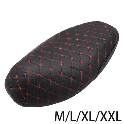 Breathable 3D Mesh Motorcycle Seat Cover - Waterproof Anti-Skid PU Leather Cushion Protector for Scooters