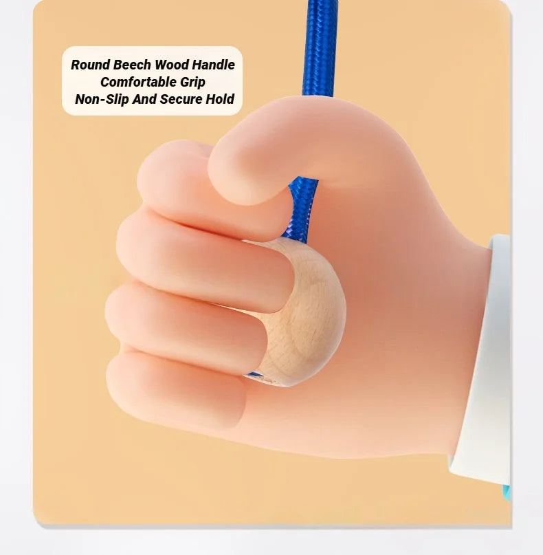 Rainbow Group Jump Rope 5M - Long Speed Skipping Rope with Anti-Slip Handles for Students, School & Outdoor Sports