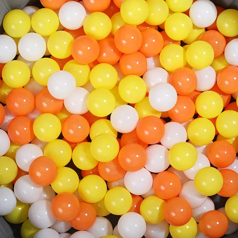Colorful Ocean Ball Pit Balls - Eco-Friendly Non-Toxic Plastic Play Balls 5.5cm (50pcs Love & Star Shapes)