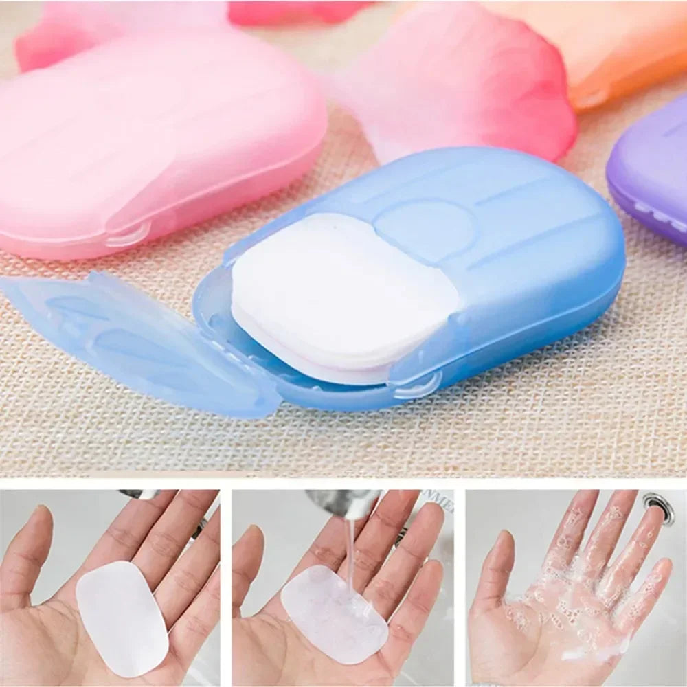 Travel Soap Paper Sheets - Portable Disposable Hand Cleaning Soaps for Camping, Hiking & Outdoor Adventures
