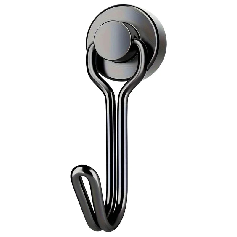 Heavy Duty Neodymium Magnetic Hooks - Extra Strong Magnets for Camping, Garage & Outdoor Storage (10-30 lbs, 3-20 Pack)