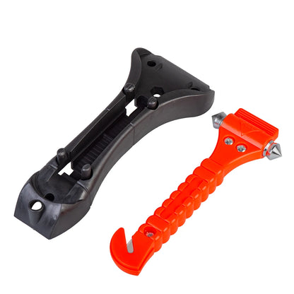 2-in-1 Emergency Car Safety Hammer & Seatbelt Cutter - Window Breaker & Life-Saving Rescue Tool