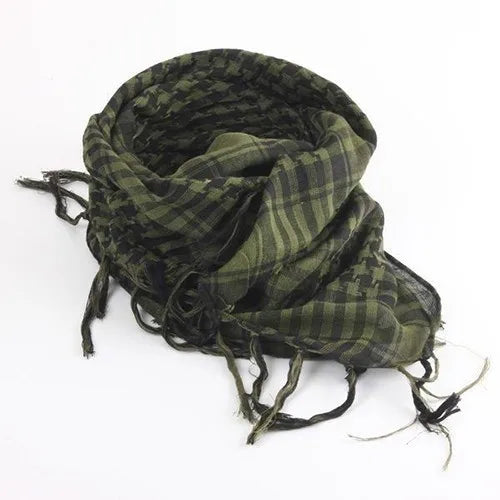 Unisex Tactical Military Plaid Scarf - Lightweight Army Style Arab Scarf for Warmth