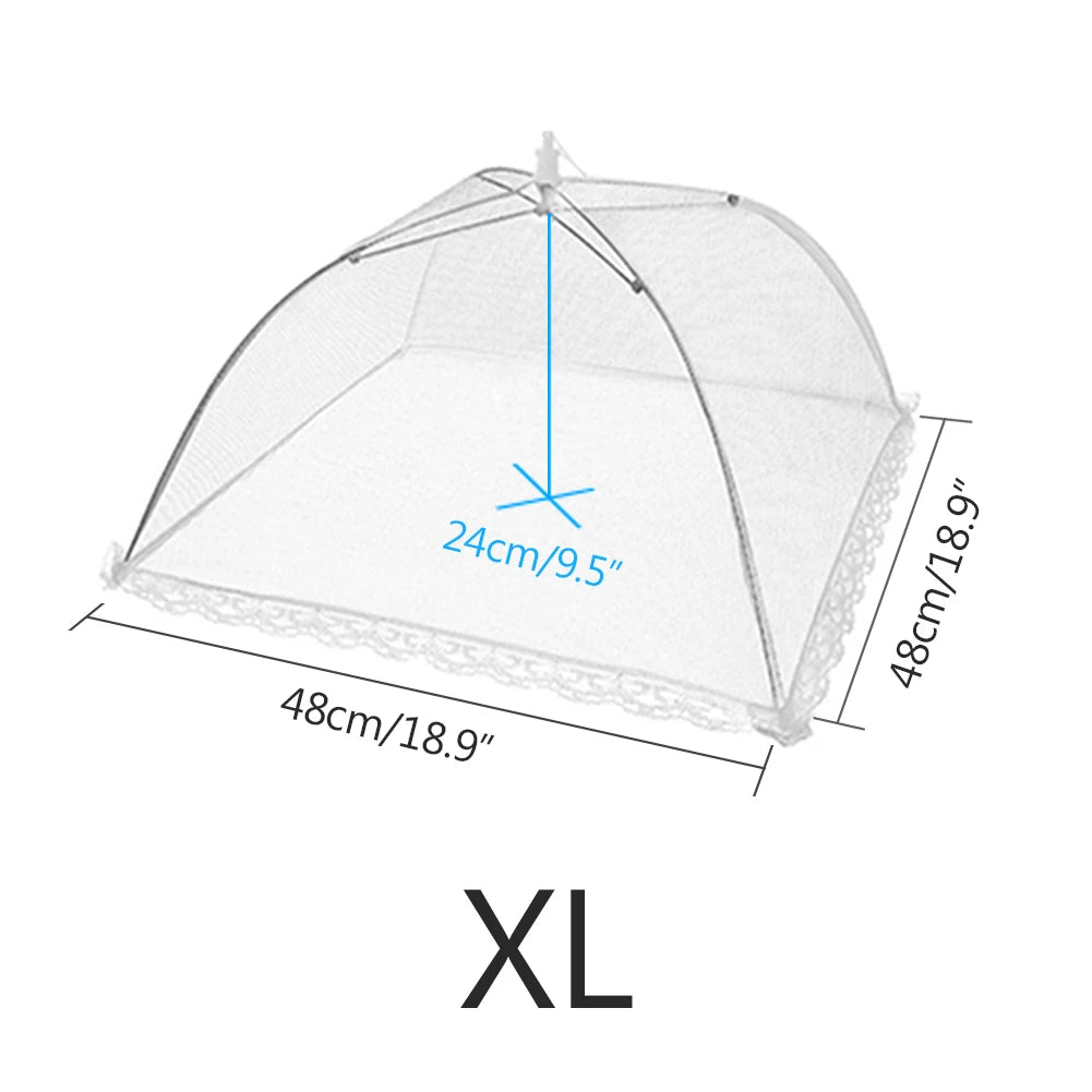 Pop-Up Mesh Food Cover - Collapsible Insect Protection Tent for Outdoor Dining