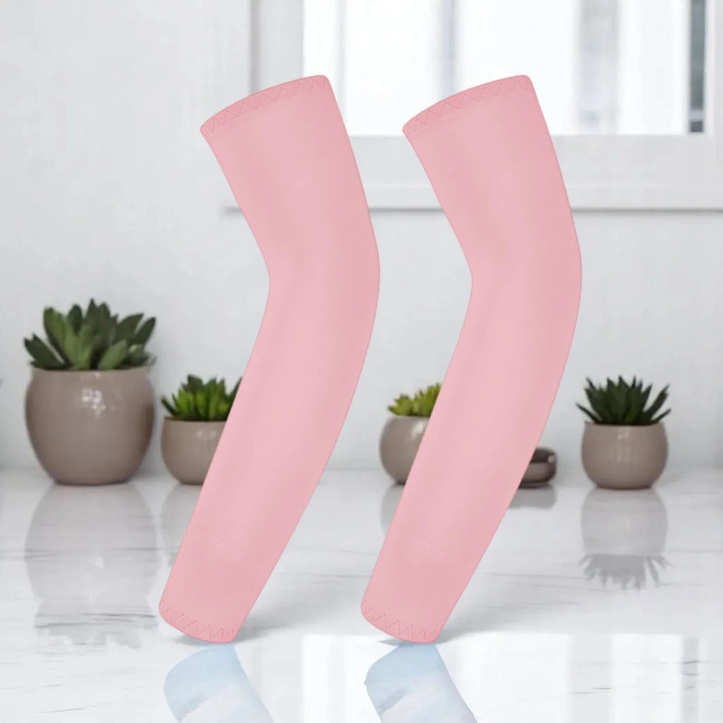 Children's Ice Silk Cooling Arm Sleeves - Quick-Dry UV Protection Cycling Arm Guards for Girls Outdoor Sports (1 Pair)