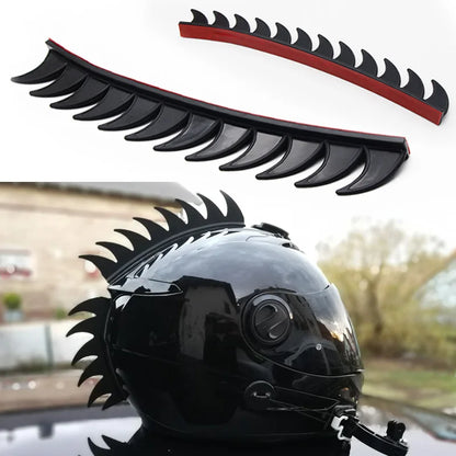 Reflective Rubber Helmet Mohawk Spikes - 5 Colors for Dirt Bike, Motocross & Motorcycle Helmets