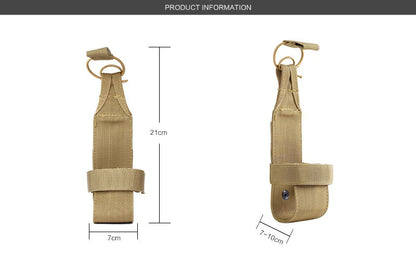 Tactical Water Bottle Holder - MOLLE Compatible Nylon Pouch for Outdoor Activities, Camping, Hiking, Hunting & Travel