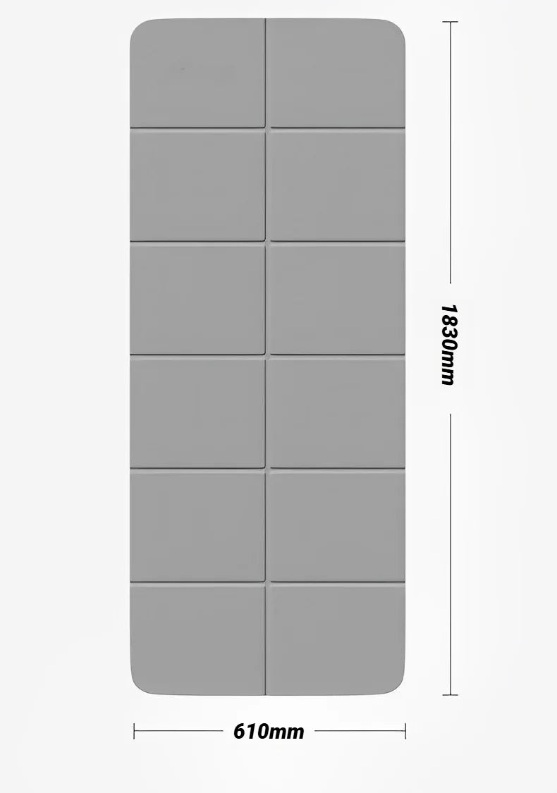 Eco-Friendly TPE Foldable Yoga Mat - Double-Sided Non-Slip Travel Exercise Mat for Pilates & Floor Workouts