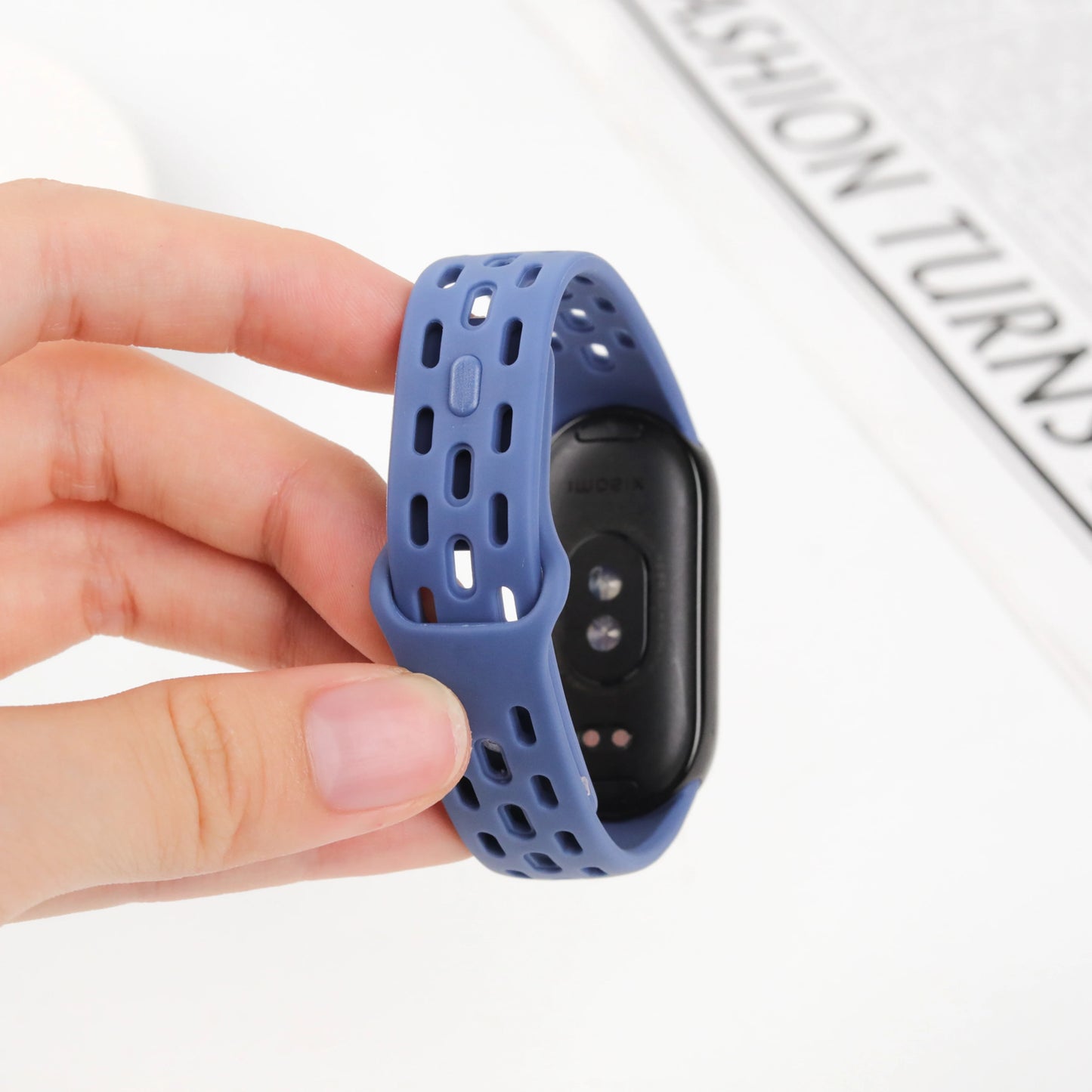 Sport Breathable Silicone Strap for Xiaomi Mi Band 10/9/8 - Replacement Wristband Bracelet Belt Accessory