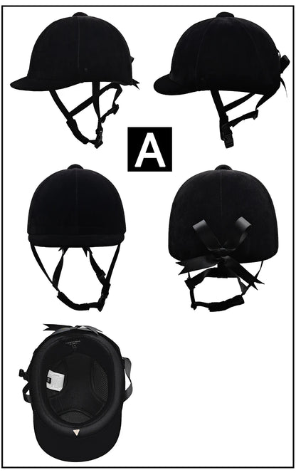 CE Certified Equestrian Riding Helmet - Breathable ABS+EPS Safety Half Cover for Men, Women & Children - Universal Fit 48-60cm