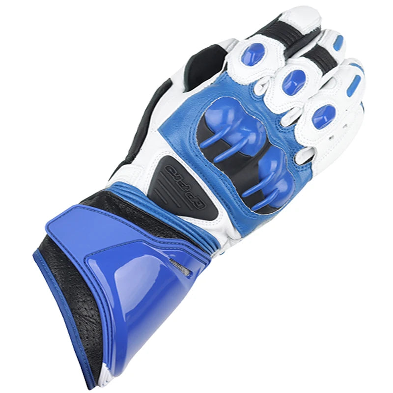 Two-X GP Pro Men's Motorcycle Racing Gloves - Long Leather Sports Protection with Touch Screen