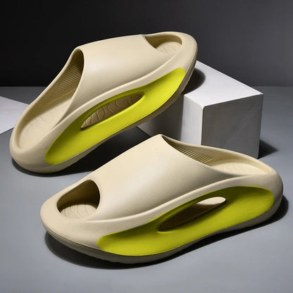 EVA Soft Sole Summer Slippers - Unisex Indoor/Outdoor Slides with Thick Cushioned Bottom for Beach & Home