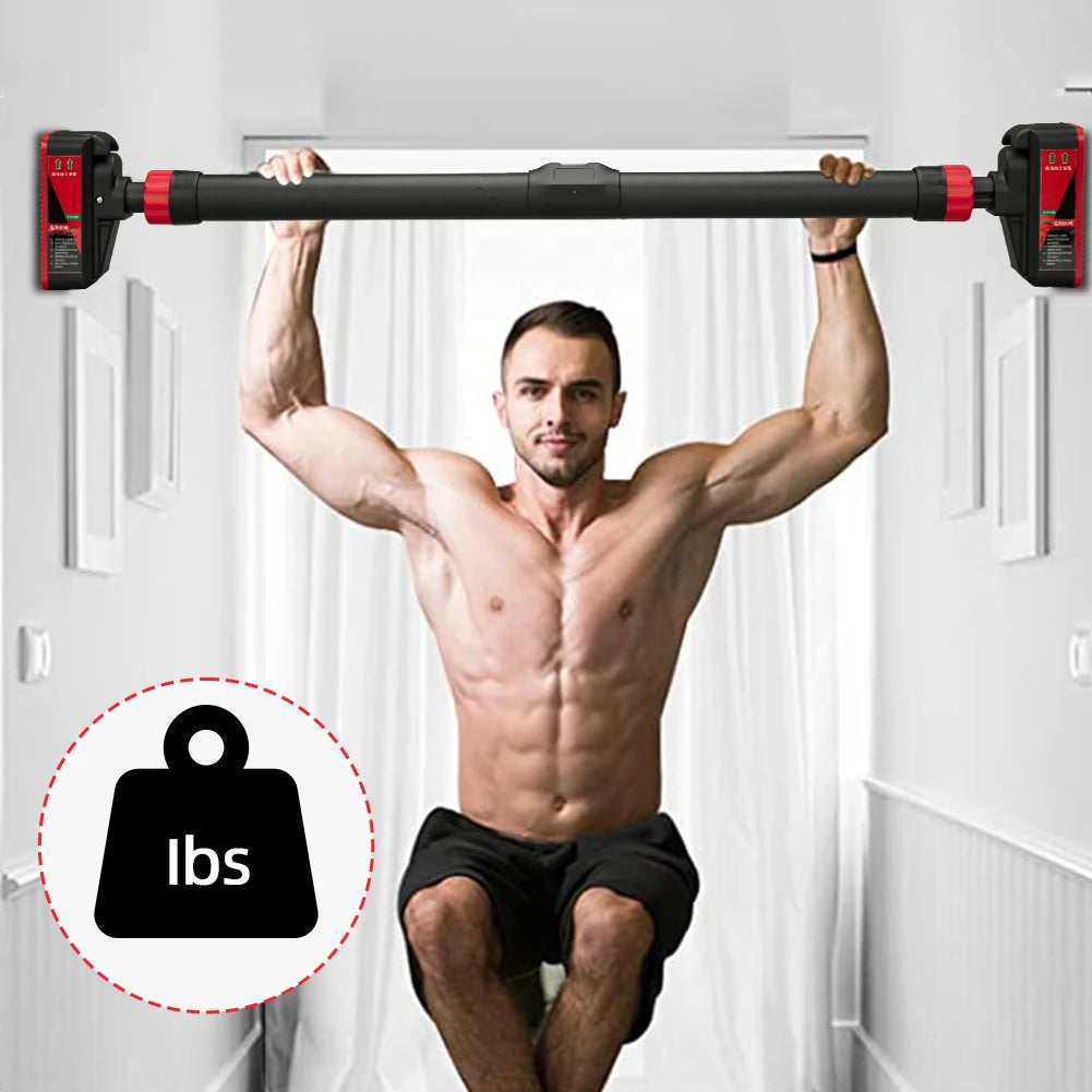 Adjustable Doorway Pull-Up Bar with Level Gauge — 200kg Capacity