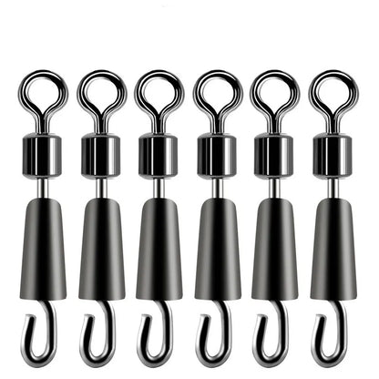 Quick-Change Fishing Line Connector with Ball Bearing Swivels - 30/50 Pack