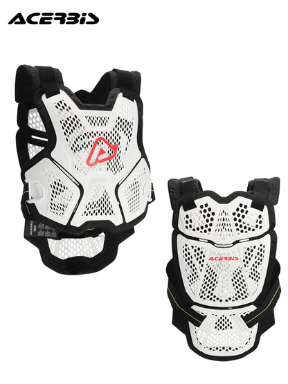 CE Certified Motorcycle Chest Protector - Lightweight Off-Road Racing Armor with Removable Shoulder Guards