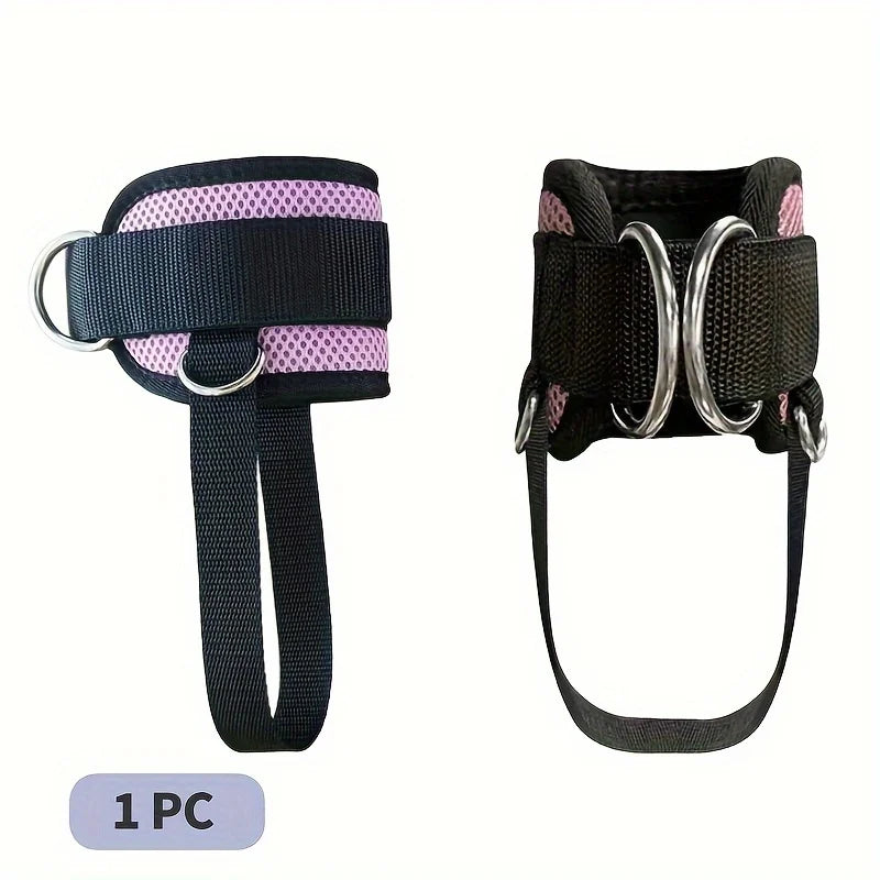 Premium Fitness Ankle Strap - Adjustable D-Ring Neoprene Cuff for Cable Machine Leg & Glute Workouts