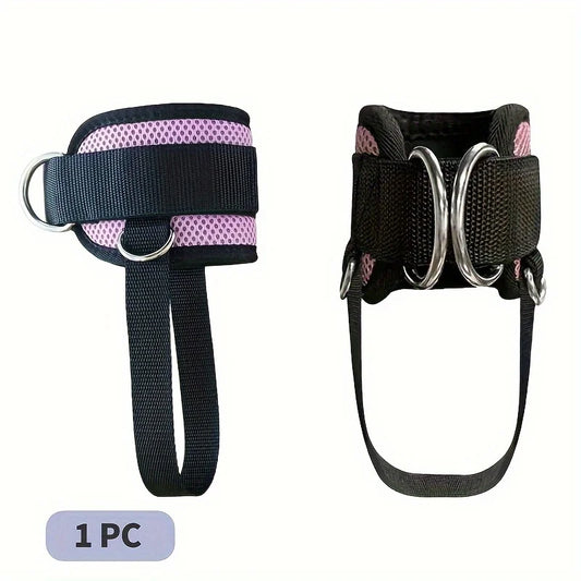 Premium Fitness Ankle Strap - Adjustable D-Ring Neoprene Cuff for Cable Machine Leg & Glute Workouts