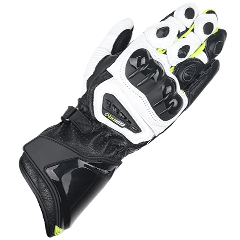Two-X GP Pro Men's Motorcycle Racing Gloves - Long Leather Sports Protection with Touch Screen
