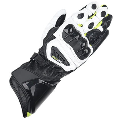 Two-X GP Pro Men's Motorcycle Racing Gloves - Long Leather Sports Protection with Touch Screen