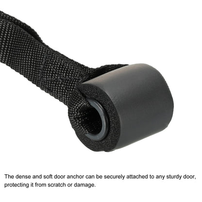 Heavy-Duty Door Anchor for Resistance Bands - 1/2/4 Pack - Black Exercise Band Attachment System