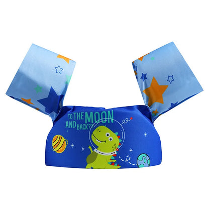 Adjustable Baby Swimming Life Jacket - Cartoon Foam Arm Sleeves with Safety Float Ring for Pool Training
