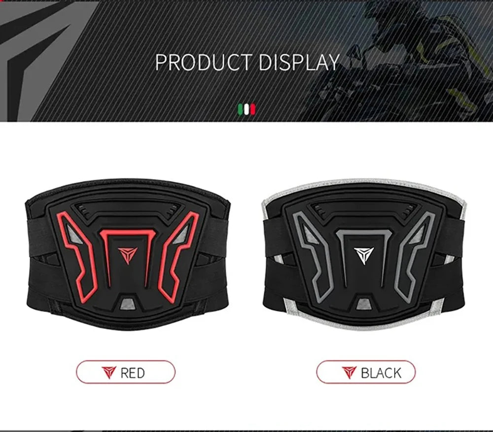 Professional Motorcycle Waist Protector - Adjustable Breathable Motocross Cycling Guard Belt