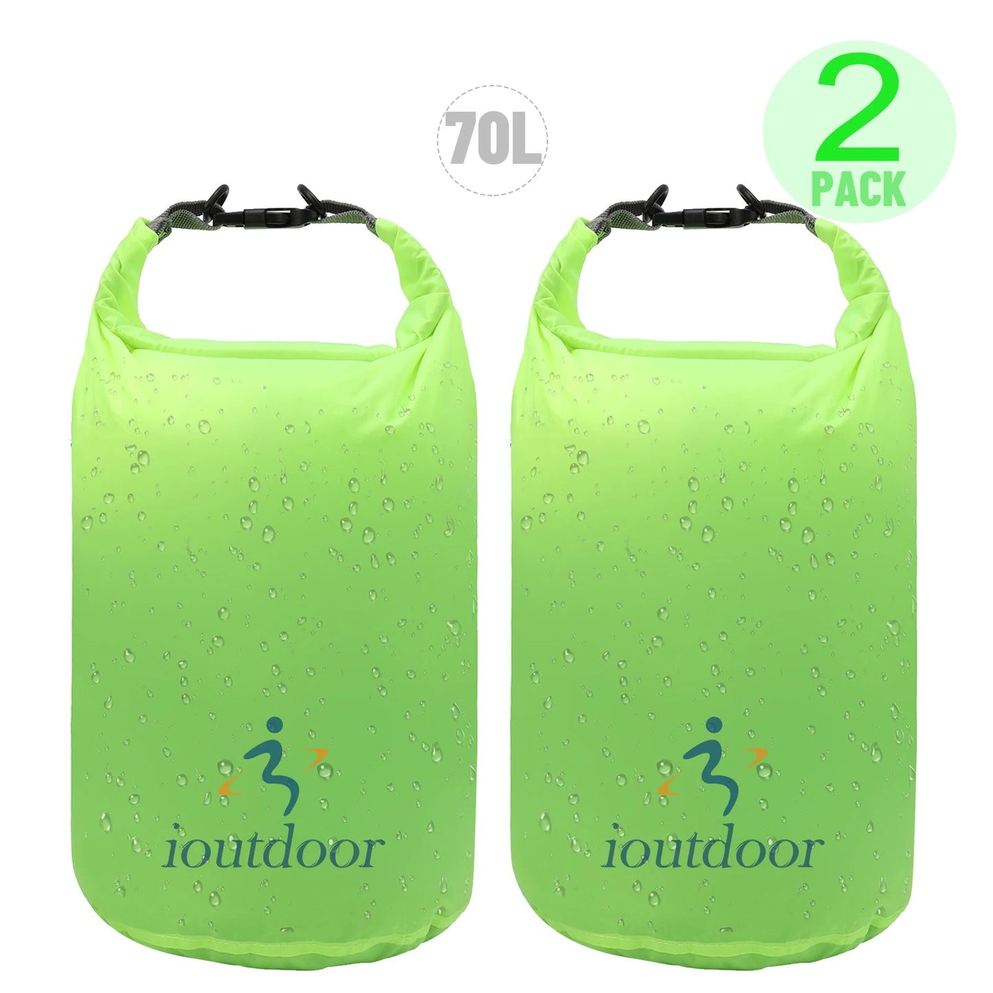 Waterproof Dry Bag 10L - Lightweight Combo Wet/Dry Bag for Kayaking Swimming Fishing Rafting - 210T Polyester