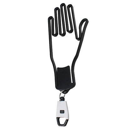 Portable Golf Glove Display Rack - Plastic Hanger Stand with Keychain for Golf Glove Storage and Organization