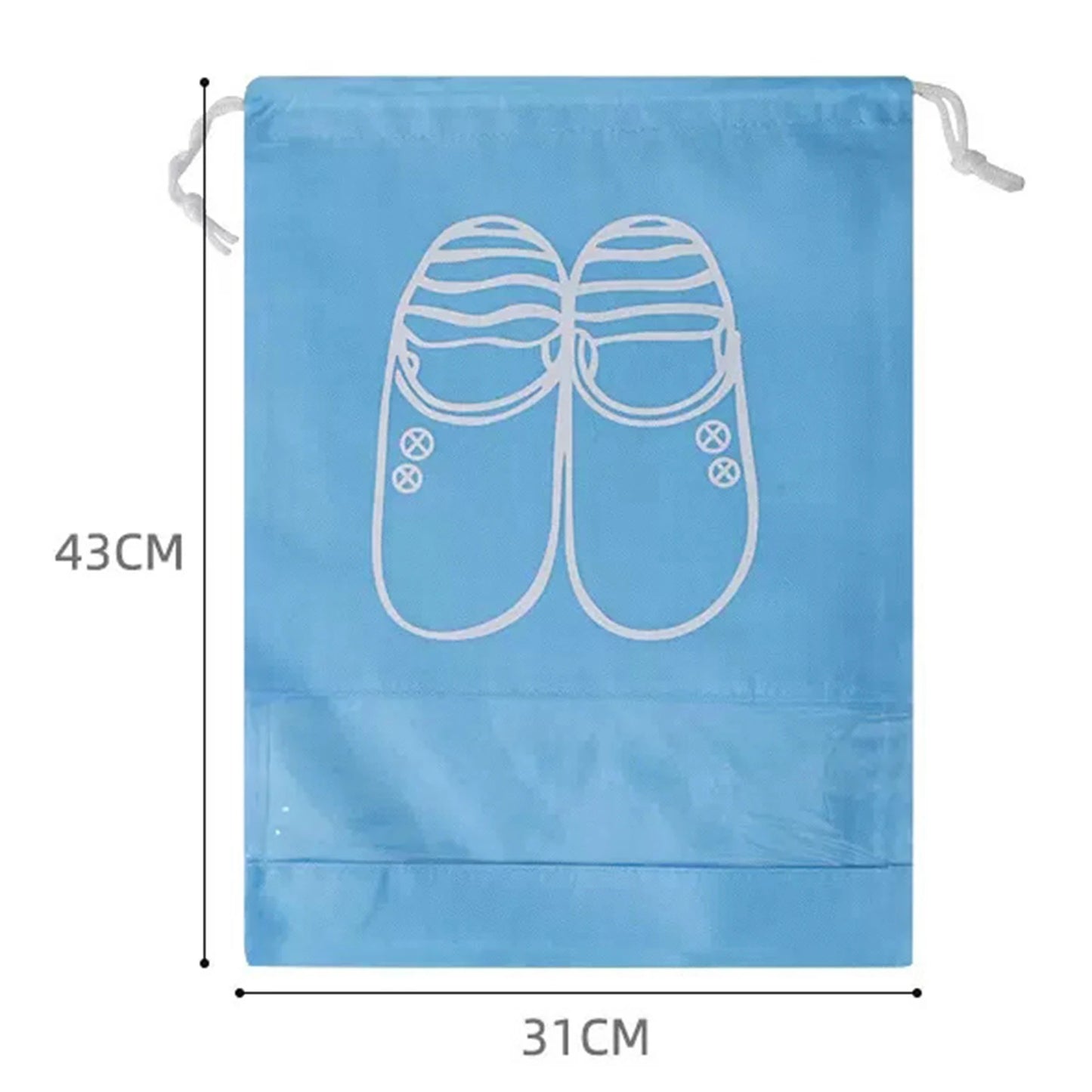 Waterproof Nylon Drawstring Storage Bag - Multi-Purpose Travel & Sports Organizer Pouch