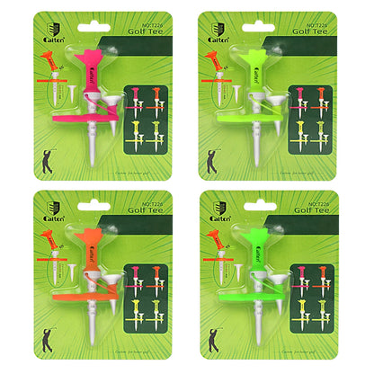Magnetic Golf Tee Set - Adjustable Height Mother-Child Design | 1-4 Pieces Available | Multifunctional Guide Tees in 4 Color Options