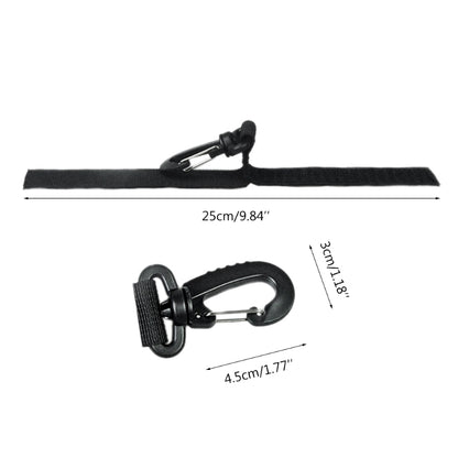 Dual Kayak Paddle Holder Set - Webbing Clips for SUP Boards & Inflatable Boats (2-Pack)