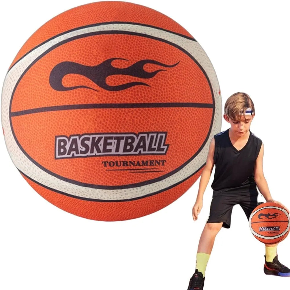 Silent Basketball - Size 7 (18cm) Low-Noise Indoor Training Ball with High Elasticity for Quiet Practice