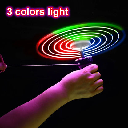 LED UFO Flying Saucer - Luminous Spinning Flyer | Interactive Parent-child Toy | Outdoor Game Fun