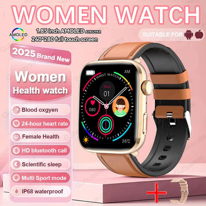 AI Smart Health Watch - HRV+PPG Blood Pressure & Heart Rate Monitor with IP68 Waterproof & NFC