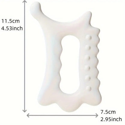 Handheld Ergonomic Gua Sha Massage Tool - Versatile Non-Ceramic Face & Body Beauty Relaxation Board