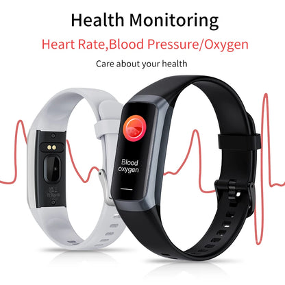 AMOLED Smart Watch - Heart Rate & Blood Oxygen Monitor with Waterproof Fitness Tracker for Sports
