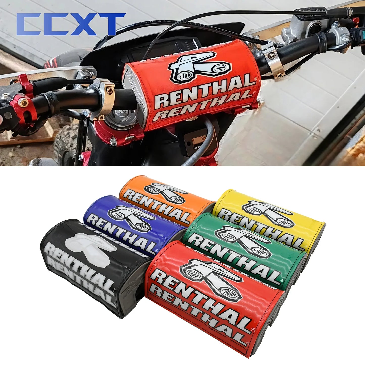 Universal Motorcycle Handlebar Foam Pad - Handle Bar Protection for KTM, Honda, Yamaha, Kawasaki, ATV & Motocross