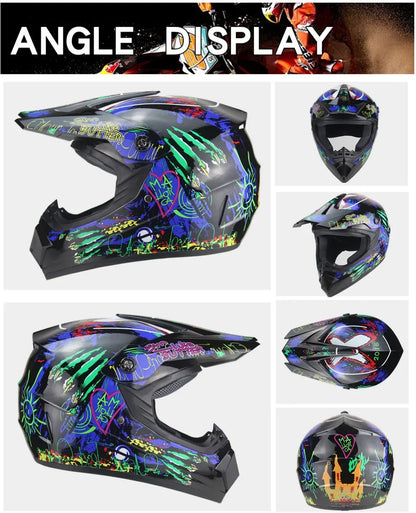 Full Face Motocross Helmet - Off-Road Downhill AM DH Cross Capacete - Free Shipping + 3 Free Gifts