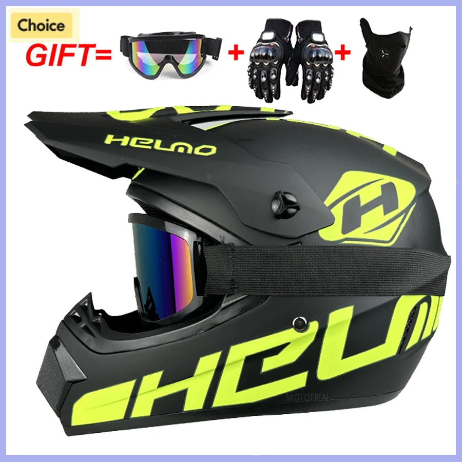Full Face Motocross Helmet - Off-Road Downhill AM DH Cross Capacete - Free Shipping + 3 Free Gifts