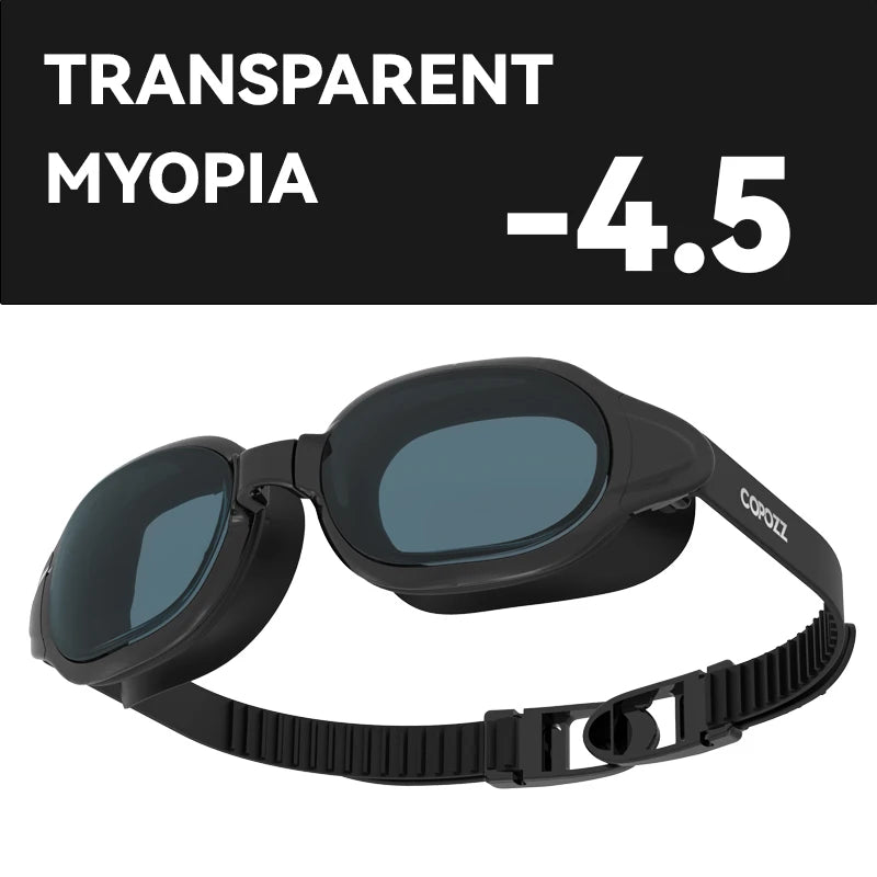 Prescription Swimming Goggles with Anti-Fog UV Protection - Myopia Diopter Swim Eyewear