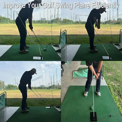 Golf Alignment Stick Holder - Swing Practice Plate - Plane Trainer - Training Aid