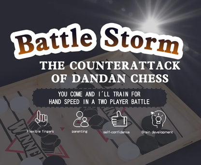 Fast-Paced Table Hockey Desktop Battle Game - Interactive Parent-Child Chess Board Puzzle Sling Toy for Children Party Winner