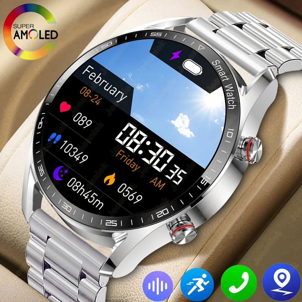 1.53" Full Touch Screen Smart Watch - Multi-Sport Mode with ECG+PPG, Waterproof & Bluetooth Call